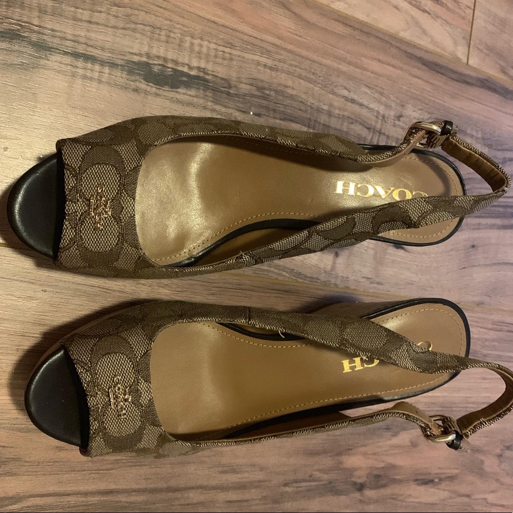 Coach Signature Ferry wedges